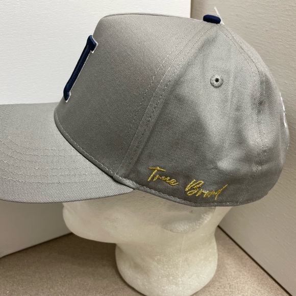 True Brvnd Reversed D Dallas Cowboys Star SnapBack Gray Hat Cap - Picture 2 of 8